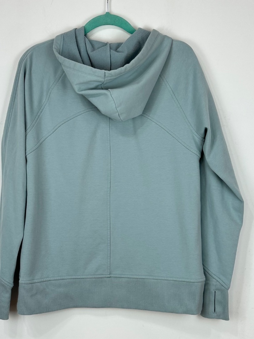We Wander Womens Sage Green Kangaroo Pocket Hooded Sweatshirt S - Picture 6 of 7